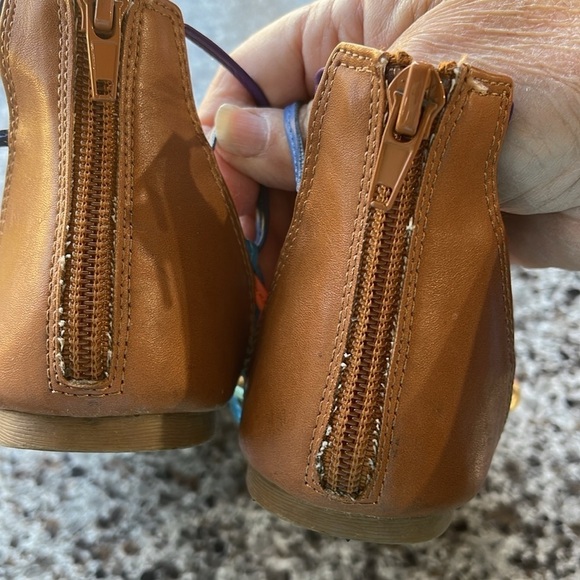 Steve Madden Rainbow‎ Sandals girls size 3.5 zipper back. - Picture 6 of 12